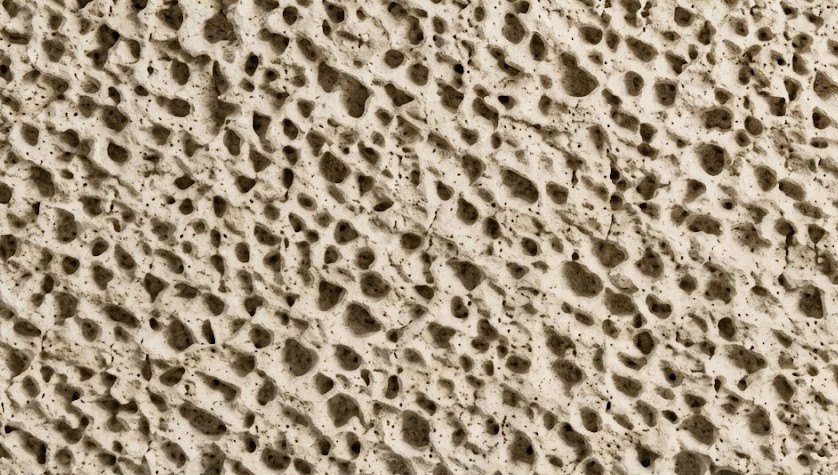Textured natural stone finish surface
